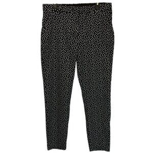 Piazza Italia Black and White Patterned Pants